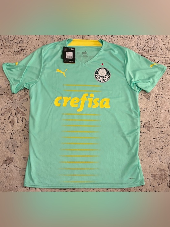 Puma Other - Puma Authentic Palmeiras 2022 Brazil 769941-01 Soccer Green Jersey Men’s Sz: L